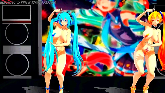 Two Half-Naked Anime Girls Dance & Sing Seductively in Japanese