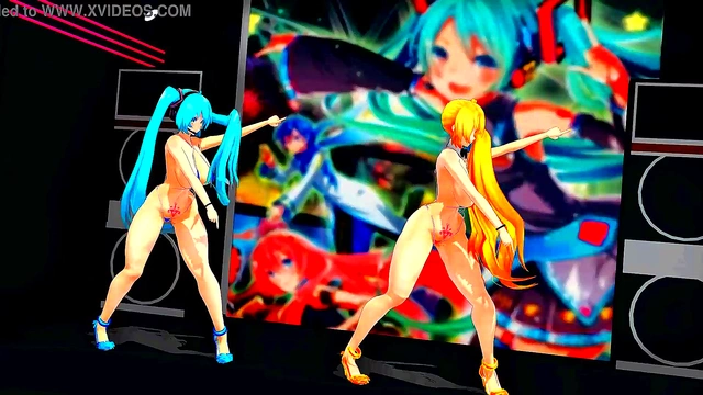 Two Half-Naked Anime Girls Dance & Sing Seductively in Japanese