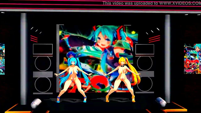Two Half-Naked Anime Girls Dance & Sing Seductively in Japanese