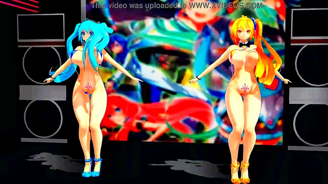 Two Half-Naked Anime Girls Dance & Sing Seductively in Japanese