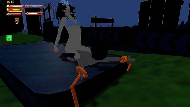 3D Femdom University – Skullgirl Wakes Up for Intense Animated Sex Session