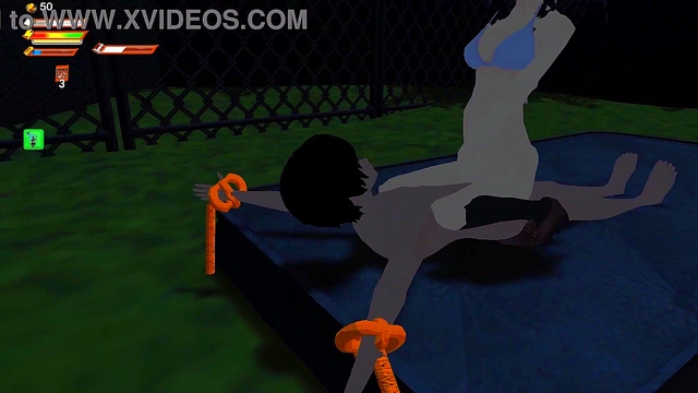 3D Femdom University – Skullgirl Wakes Up for Intense Animated Sex Session