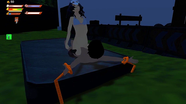 3D Femdom University – Skullgirl Wakes Up for Intense Animated Sex Session