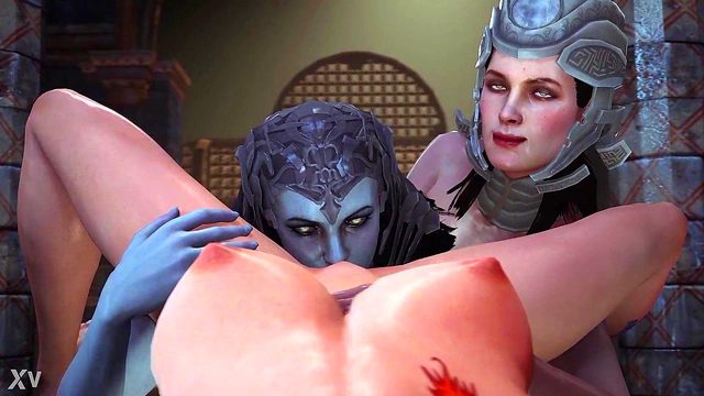 Dark Dreams VR – Goddesses Minerva & Juno Lick Pussy in 3D Threesome Fantasy