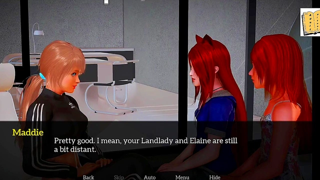 Small-Titted Teen Gets Intimate With Step-Family In Amateur Hentai Gameplay