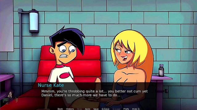 Blonde MILF Cheerleader Gives Handjob To Danny Phantom In Amity Park Anime Adventure