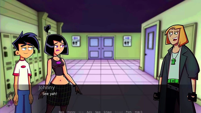 Blonde MILF Cheerleader Gives Handjob To Danny Phantom In Amity Park Anime Adventure