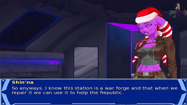 Hot Star Wars Alien Girls Cosplay BDSM Training Session With Sexy Slave Action