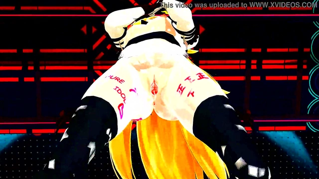 Half-Naked Anime Babe Dances Seductively Teasing Her Wet Pussy