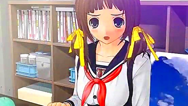 Horny Anime Couple Enjoy Intense Sex In Mysterious Cult Garden