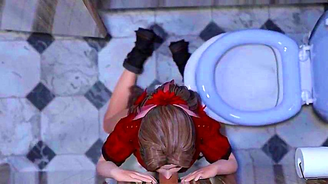Aerith Gives Seductive Gloryhole Blowjob In Final Fantasy Hentai Animation