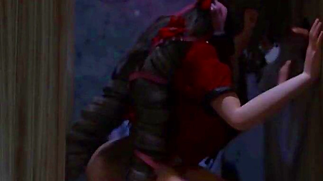 Aerith Gives Seductive Gloryhole Blowjob In Final Fantasy Hentai Animation