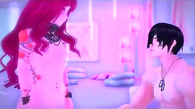 3D Cartoon Anime Girl Gets Animated Passion In Second Life Pilot Episode