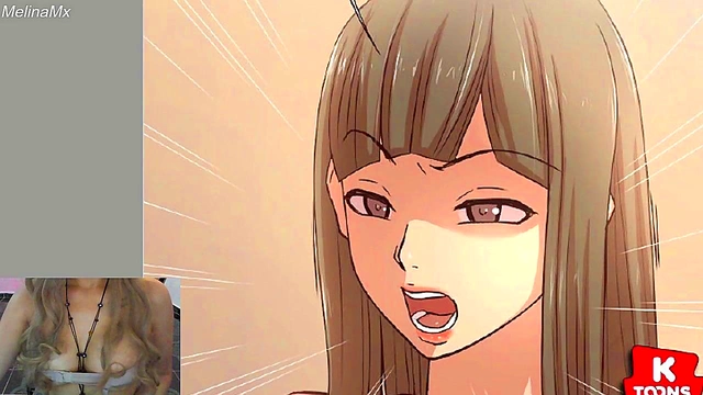 Melina MX Reacts to Erotic Anime – Busty Chick in Stupid Love Gets Pleasured