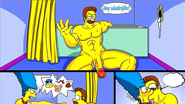 Simpson's Wife Valentine Gets Big Tits Anime Anal in Erotic Parody Adventure