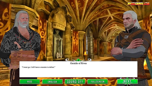 Horny Elf Gives Seductive blowjob To The Witch In Hentai Sex Game