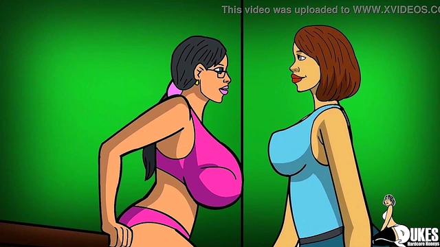 Ebony MILF With Huge Tits Seduces Professors BBC For Hardcore Anime Foursome Fun