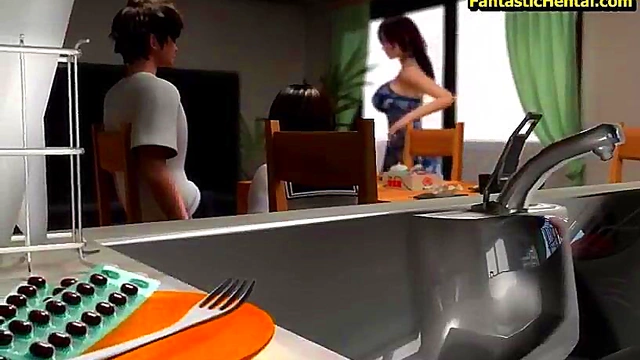 Horny Anime Couple Enjoy Passionate Sex At Home