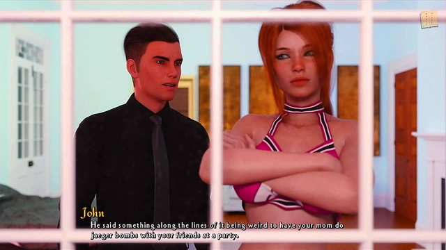 Hot Redhead & Brunette College Girls Get Wild at Frat Party in 3D Hentai Gameplay