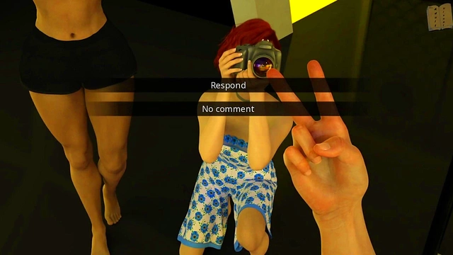 Big-Titted Cheerleader Shows Off Her Ass In Erotic 3D Hentai Scene