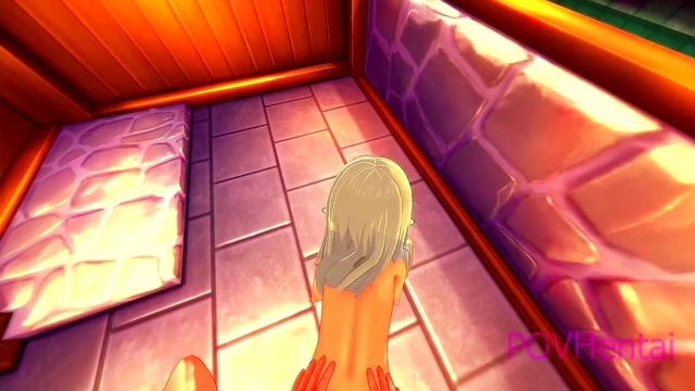 Elf Maid Trap Helps You Wash For A Steamy 3D Anime Encounter