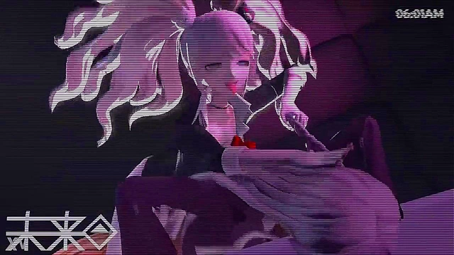 Ultimate Slut Kirigiri Seduces Junko in Danganronpa Hentai 3D Action