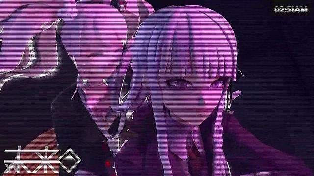 Ultimate Slut Kirigiri Seduces Junko in Danganronpa Hentai 3D Action