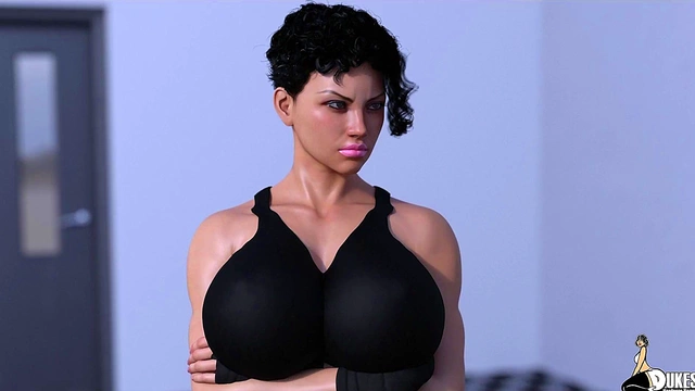 Wimpy Client Dominated By Big-Titted Personal Trainer In Rough 3D Hentai Sex Session