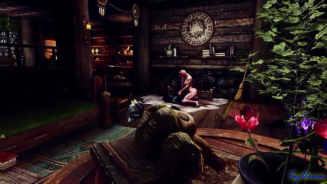 Horny Futa Pei Rides Eleanor’s Horse Dick Outdoors for Handjob & Foot Job Fun