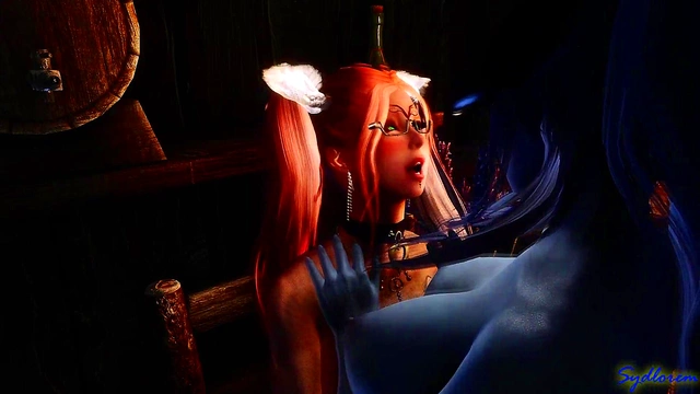 Horny Futa Pei Rides Eleanor’s Horse Dick Outdoors for Handjob & Foot Job Fun