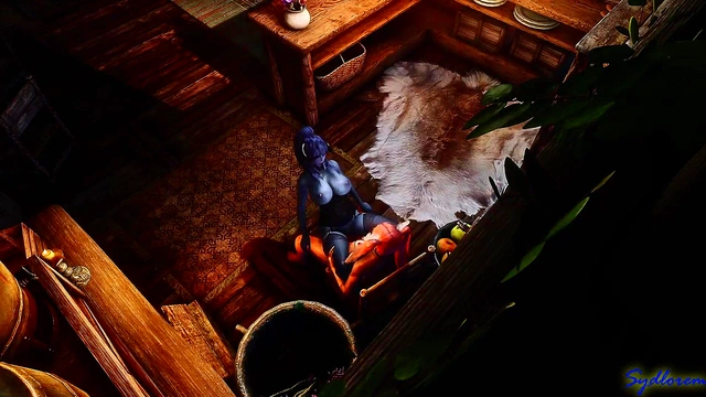 Horny Futa Pei Rides Eleanor’s Horse Dick Outdoors for Handjob & Foot Job Fun