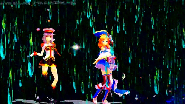Two Anime Girls Dance and Sing Without Panties MMD Style