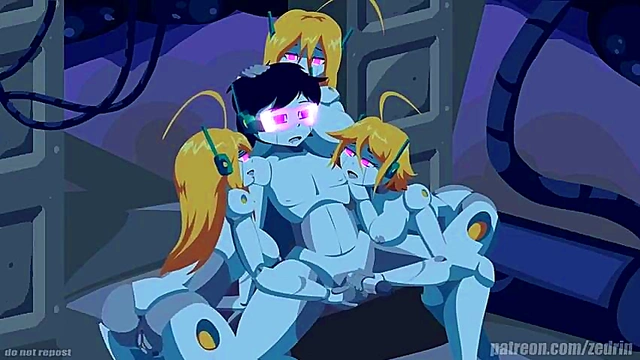 Hacked Harem – Sexy Cyborg Group Sex Adventure With Robots & Octopuses