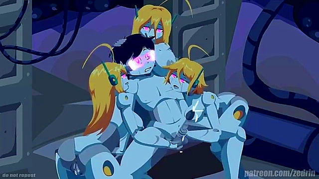 Hacked Harem – Sexy Cyborg Group Sex Adventure With Robots & Octopuses