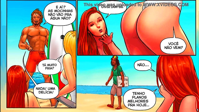 Blonde and Redhead Cartoon Girls Enjoy a Sexy Beach Day in HD ComicPorn
