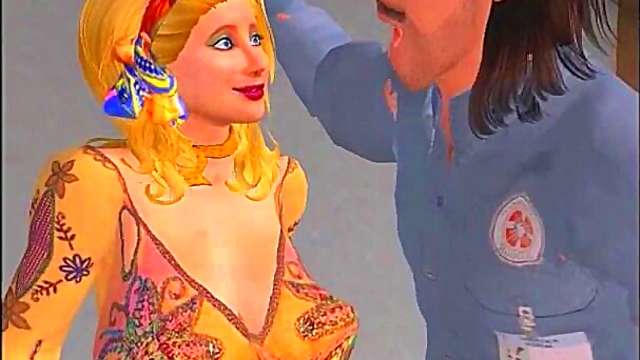 Naughty Nancy’s Mommy Gets Handy With The Toon Handyman For Retro Fun