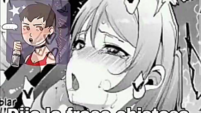 Mona Shina Gives AHeGao Tit Action In Steamy Anime Scene