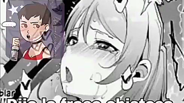 Mona Shina Gives AHeGao Tit Action In Steamy Anime Scene