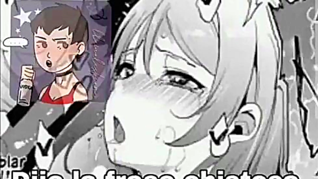 Mona Shina Gives AHeGao Tit Action In Steamy Anime Scene