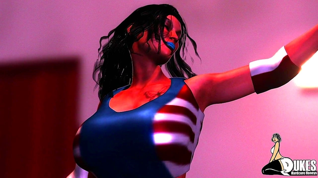 Horny Pro Wrestling Diva Dominated By Hardcock Luchador In Rough 3D BDSM Action