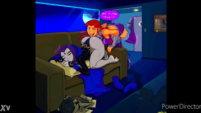 Horny Raven Fucks Big-Ass Cartoon Tits With Tongue Licking Action