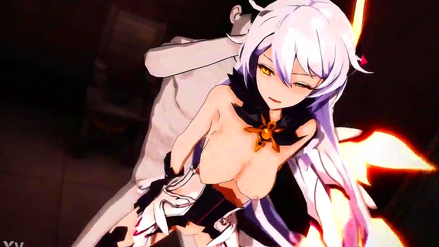 Kiana's Impact God Fantasy Unleashed in MMD Hentai Action