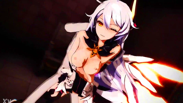 Kiana's Impact God Fantasy Unleashed in MMD Hentai Action