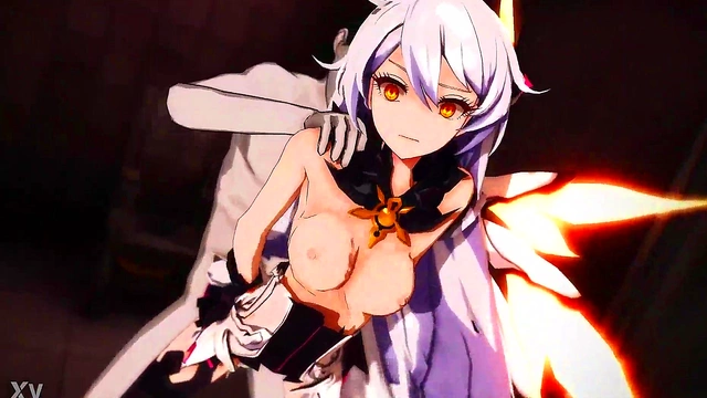 Kiana's Impact God Fantasy Unleashed in MMD Hentai Action