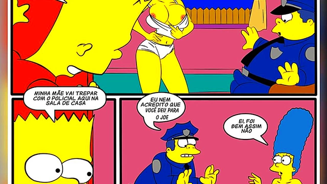Homer Simpson Seduces Marge in Steamy Comic Book Hentai Parody