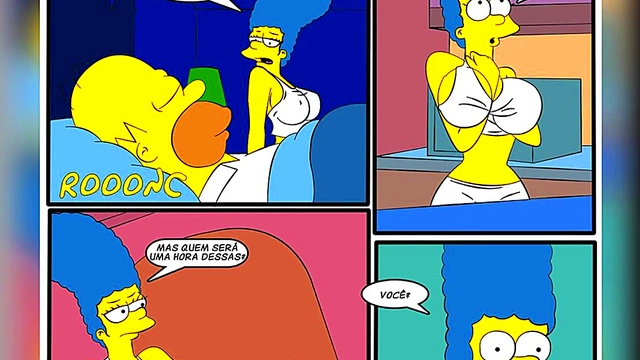 Homer Simpson Seduces Marge in Steamy Comic Book Hentai Parody