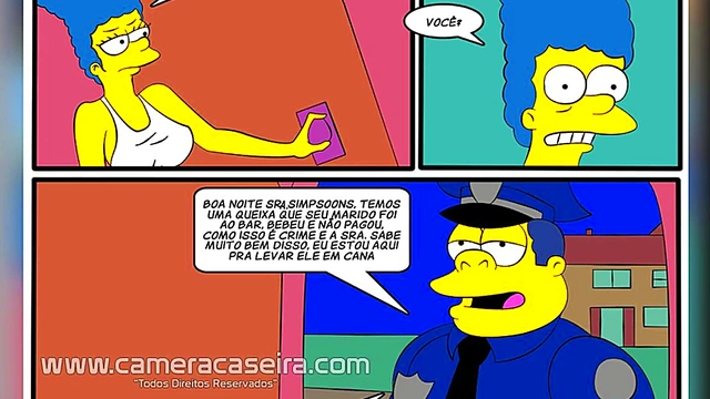 Homer Simpson Seduces Marge in Steamy Comic Book Hentai Parody