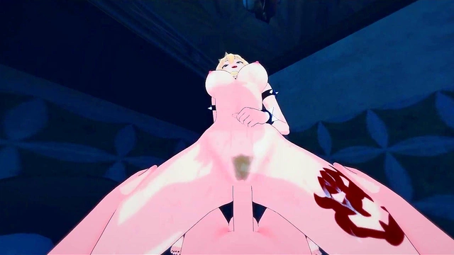 POV Bowsette Fucks Hard With Big Tits & Tattooed Ass For Cum Shot Delight