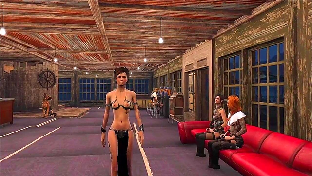 Teen Fallout 4 Slave Shows Off Sexy Fashion During Intense Hentai Action