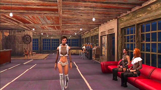 Teen Fallout 4 Slave Shows Off Sexy Fashion During Intense Hentai Action
